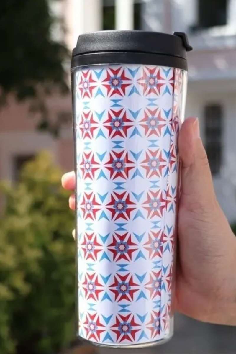 Desenli Termos Kupa Bardak