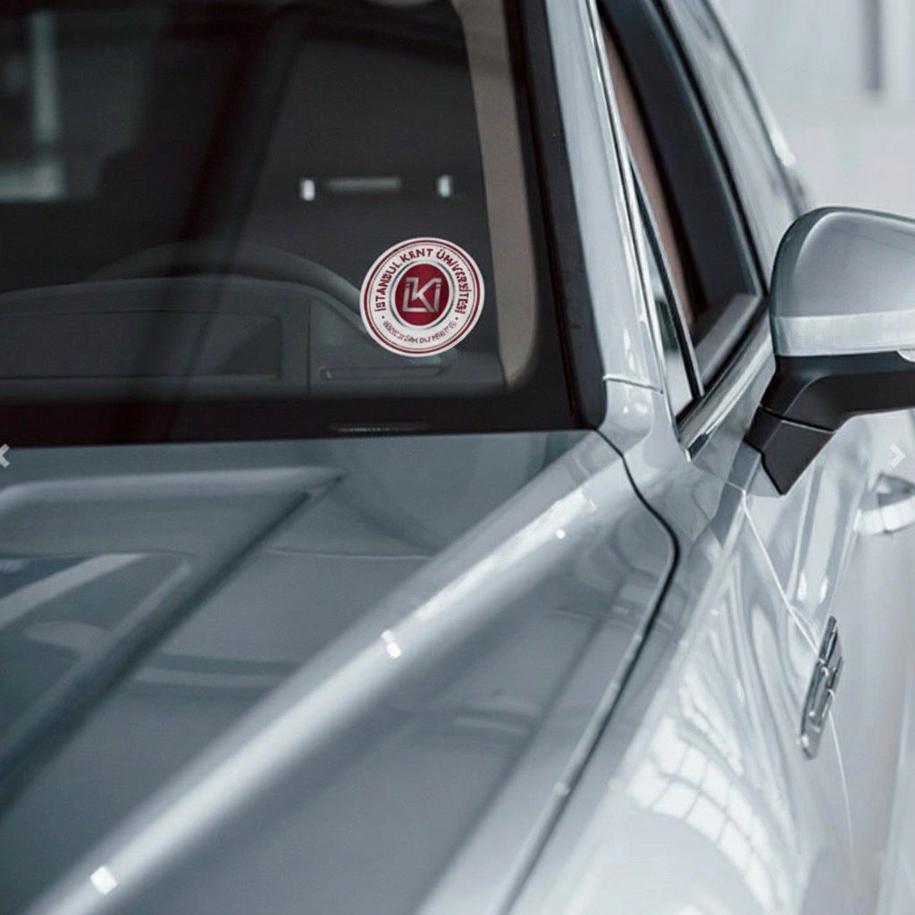 İçten Yapıştırma Kurum Logosu Araç Etiketi